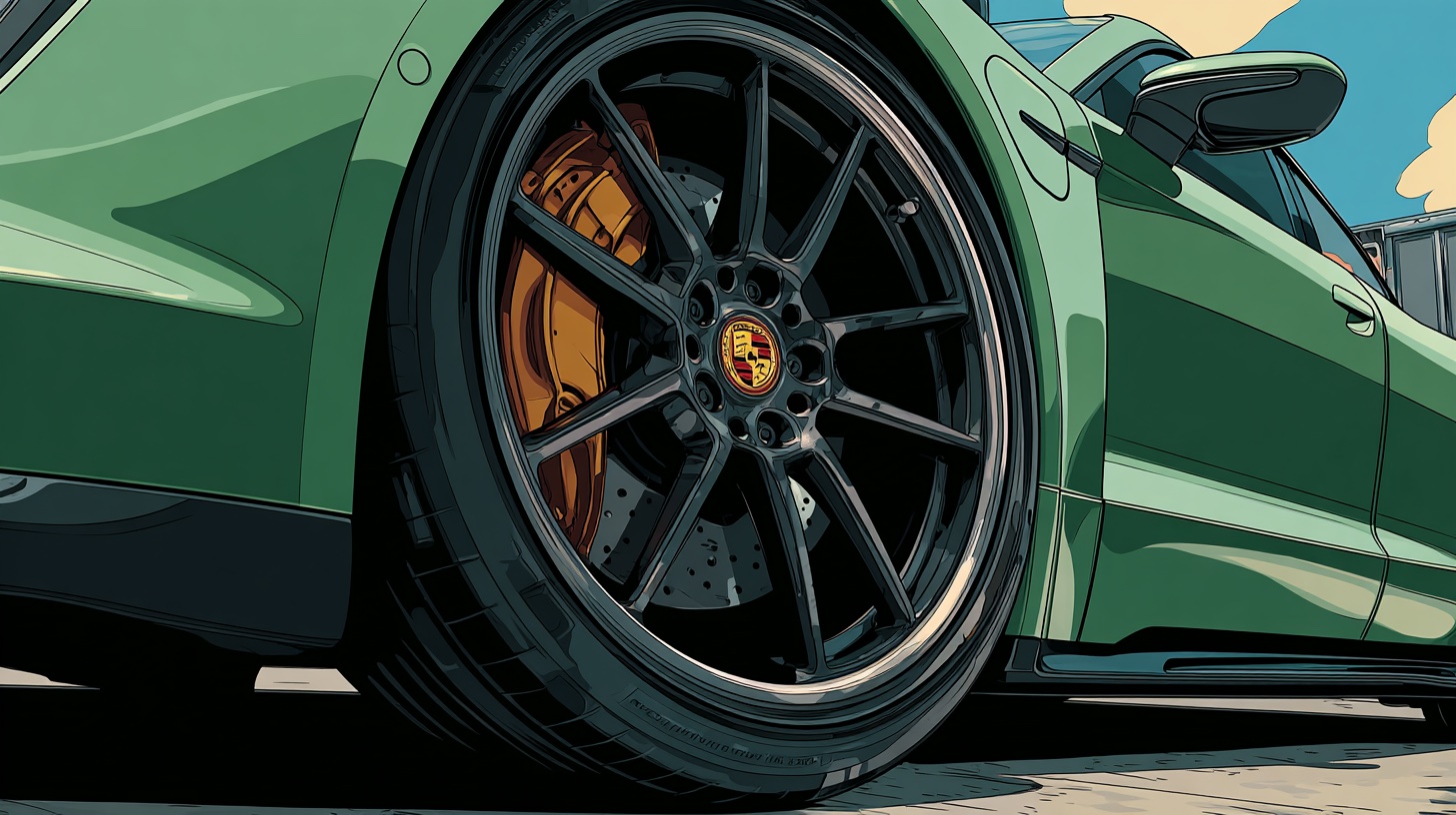 Detail of a significant performance car